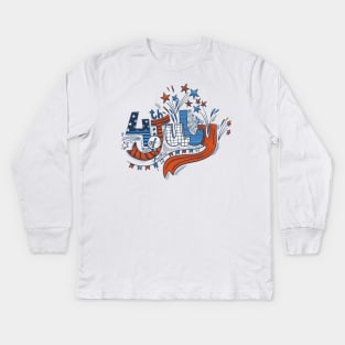 4th of July independence day Kids Long Sleeve T-Shirt